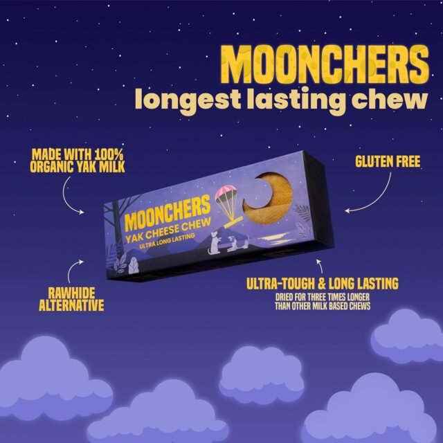 Moonchers Yak Cheese Bar Dog Chew - Select Size