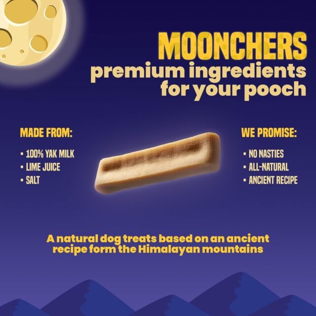 Moonchers Yak Cheese Bar Dog Chew - Select Size