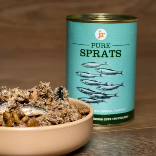 Jr Pet Products Pure Sprats Topper & Mixer Tin 400g